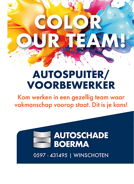 Autospuiter/voorbewerker - Autoschade Boerma Winschoten